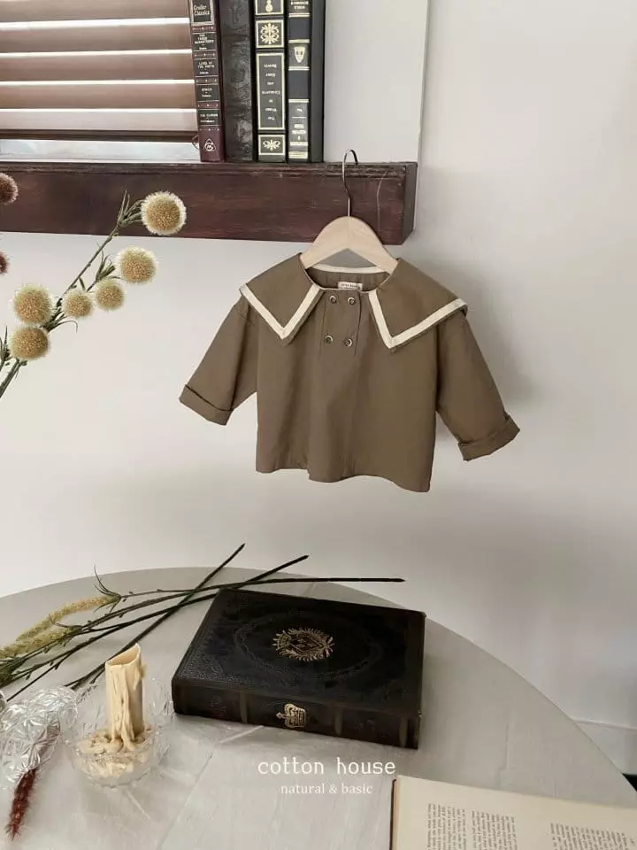 Cotton House - Korean Children Fashion - #kidsshorts - Sailor Collar Blouse - 10