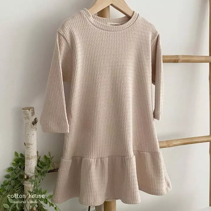 Cotton House - Korean Children Fashion - #kidsstore - Frill Knit One-piece - 3