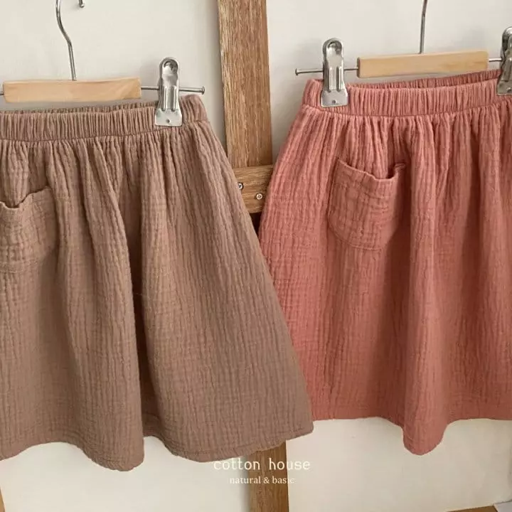 Cotton House - Korean Children Fashion - #kidsstore - Yoru Pocket Skirt - 3