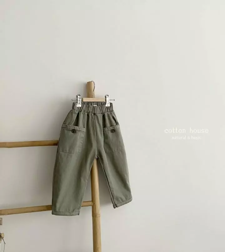 Cotton House - Korean Children Fashion - #kidzfashiontrend - Pocket Bng Pants - 8