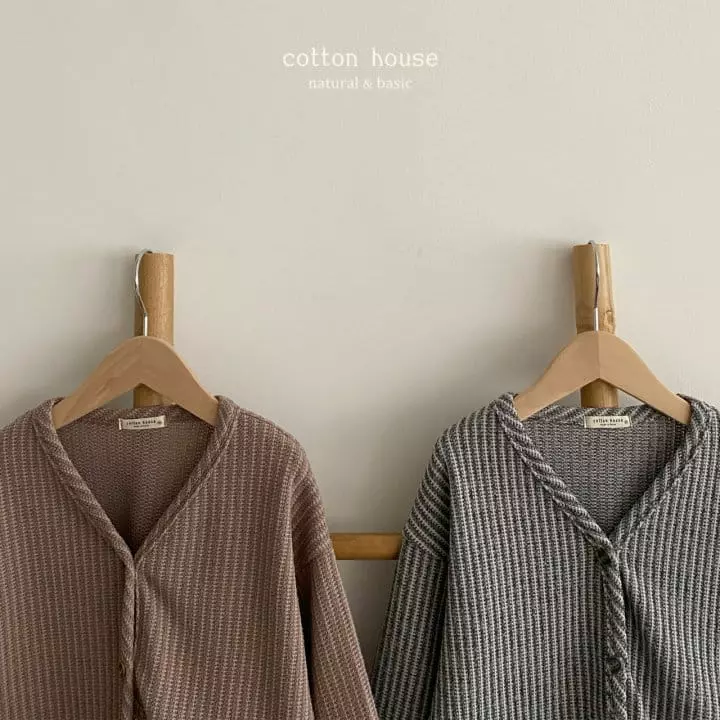 Cotton House - Korean Children Fashion - #kidzfashiontrend - Stripes Knit Cardigan
