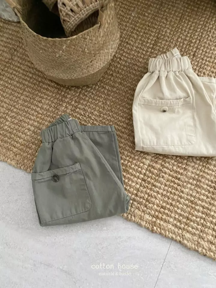 Cotton House - Korean Children Fashion - #littlefashionista - Pocket Bng Pants - 10