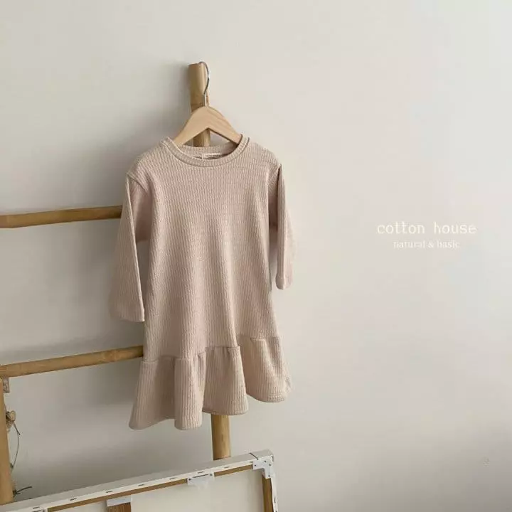 Cotton House - Korean Children Fashion - #littlefashionista - Frill Knit One-piece - 6