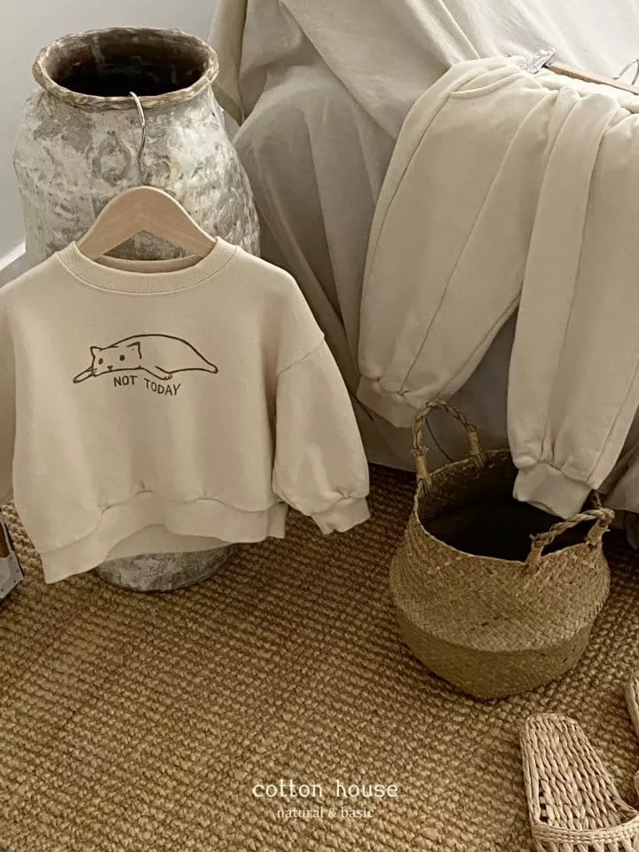 Cotton House - Korean Children Fashion - #Kfashion4kids - Kitty Top Bottom Set - 4