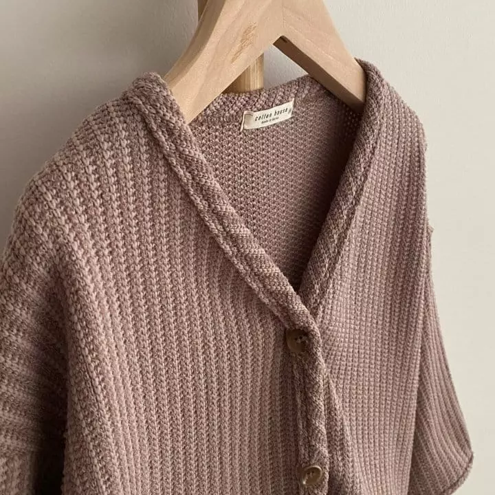 Cotton House - Korean Children Fashion - #littlefashionista - Stripes Knit Cardigan - 3