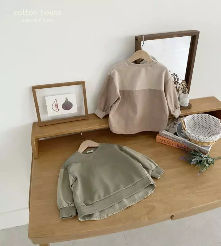 Cotton House - Korean Children Fashion - #magicofchildhood - Pigment Color Sweatshirt