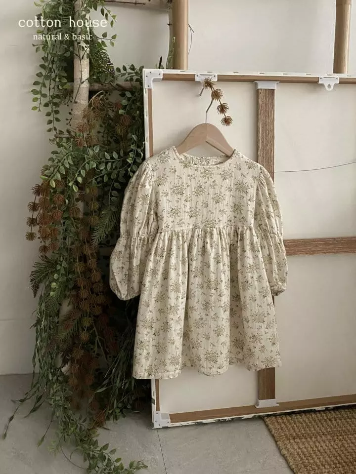 Cotton House - Korean Children Fashion - #magicofchildhood - Lace Ribbon One-piece - 2