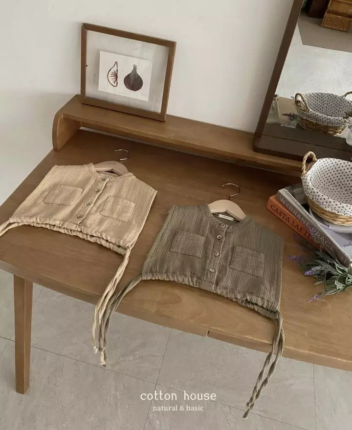 Cotton House - Korean Children Fashion - #magicofchildhood - Side Slit Vest