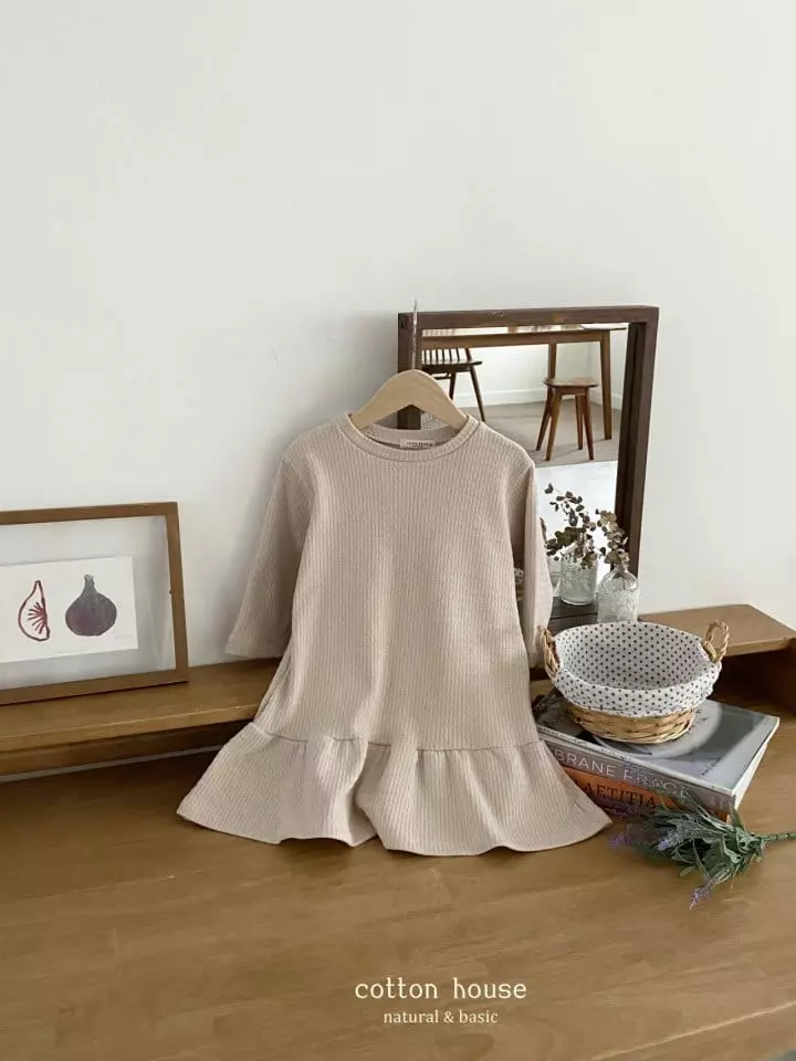 Cotton House - Korean Children Fashion - #minifashionista - Frill Knit One-piece - 8