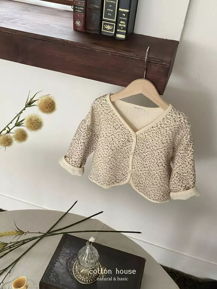 Cotton House - Korean Children Fashion - #minifashionista - Flower Cardigan - 9