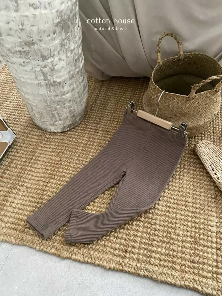 Cotton House - Korean Children Fashion - #minifashionista - Rib Leggings - 5