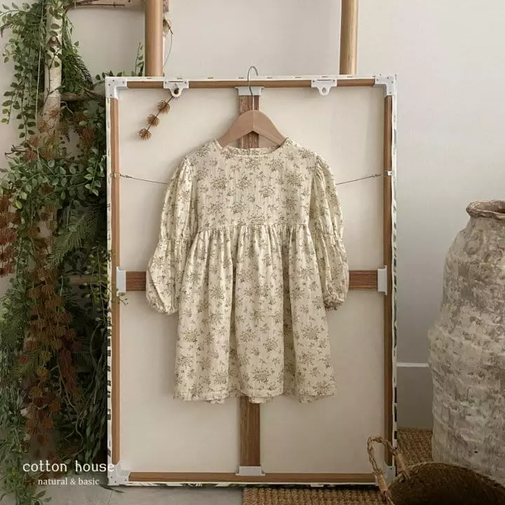 Cotton House - Korean Children Fashion - #minifashionista - Lace Ribbon One-piece - 3