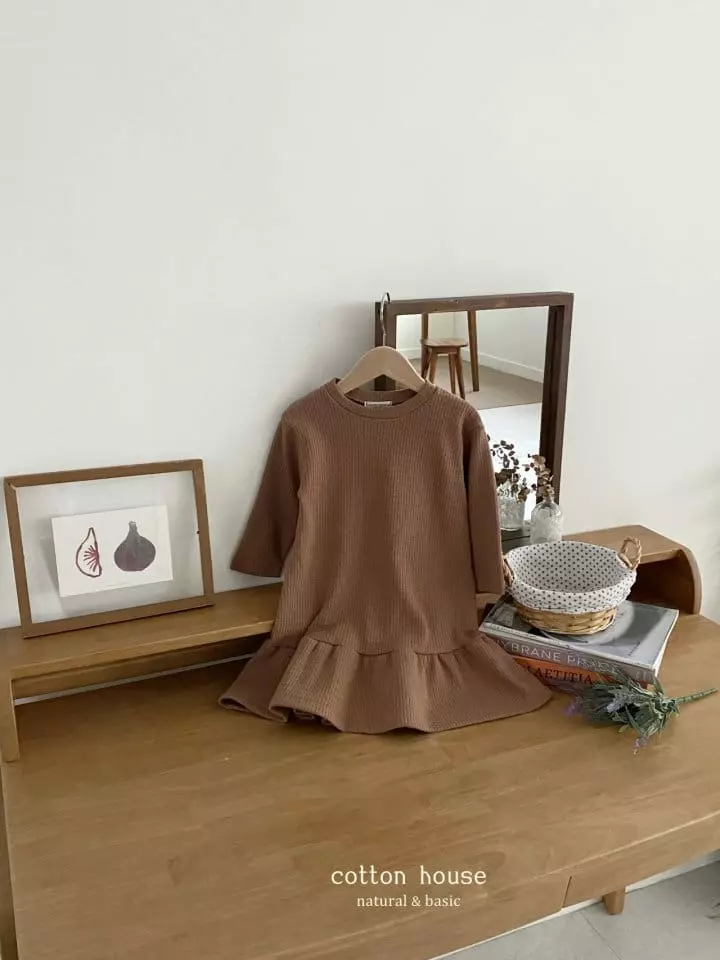Cotton House - Korean Children Fashion - #prettylittlegirls - Frill Knit One-piece - 9