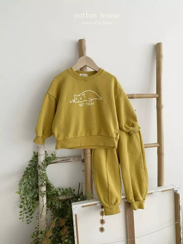Cotton House - Korean Children Fashion - #prettylittlegirls - Kitty Top Bottom Set - 7