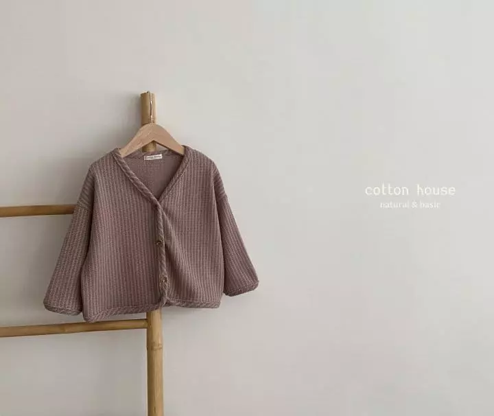 Cotton House - Korean Children Fashion - #prettylittlegirls - Stripes Knit Cardigan - 6