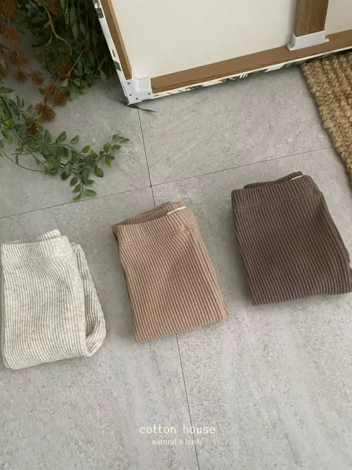 Cotton House - Korean Children Fashion - #prettylittlegirls - Rib Leggings - 6