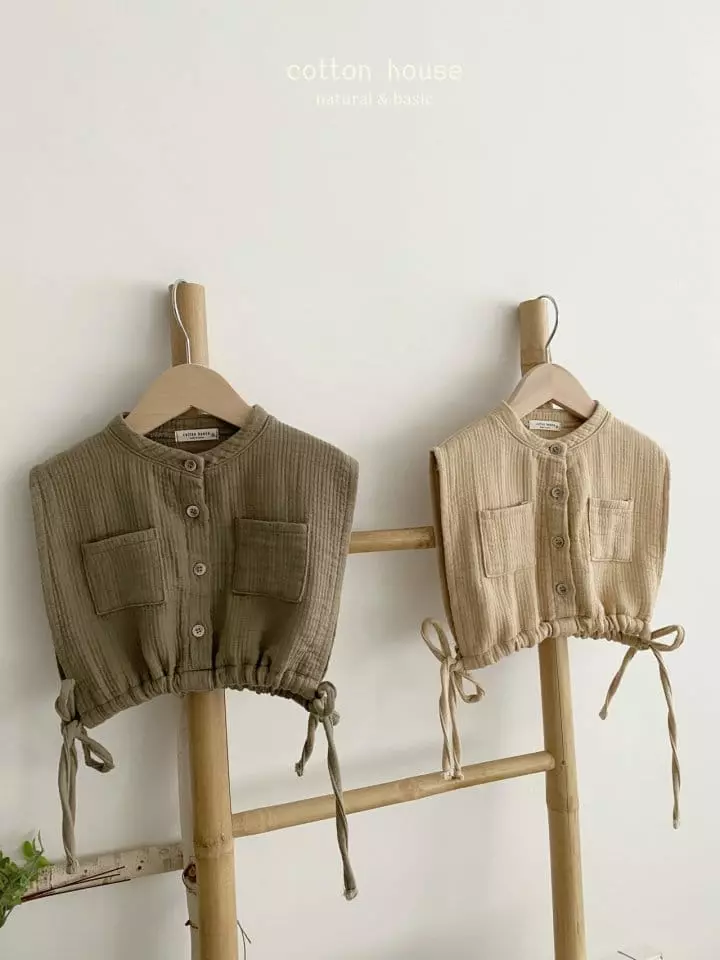 Cotton House - Korean Children Fashion - #prettylittlegirls - Side Slit Vest - 3