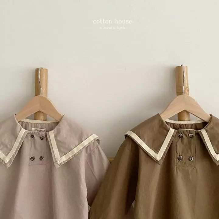 Cotton House - Korean Children Fashion - #prettylittlegirls - Sailor Collar Blouse