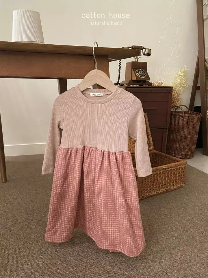Cotton House - Korean Children Fashion - #stylishchildhood - Color Check One-piece - 10