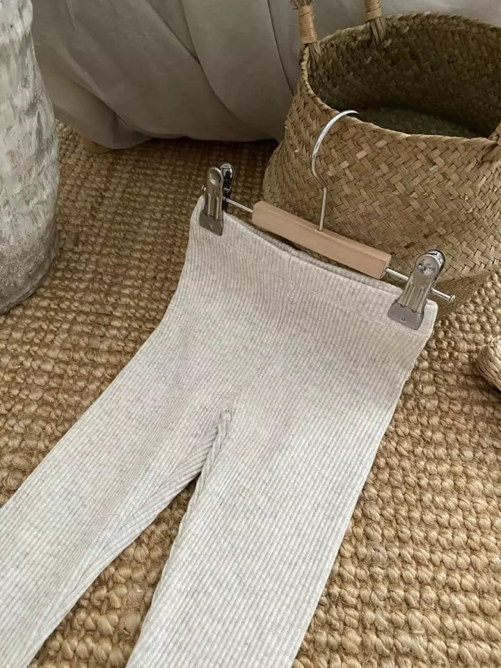Cotton House - Korean Children Fashion - #stylishchildhood - Rib Leggings - 9
