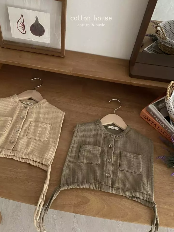 Cotton House - Korean Children Fashion - #prettylittlegirls - Side Slit Vest - 4