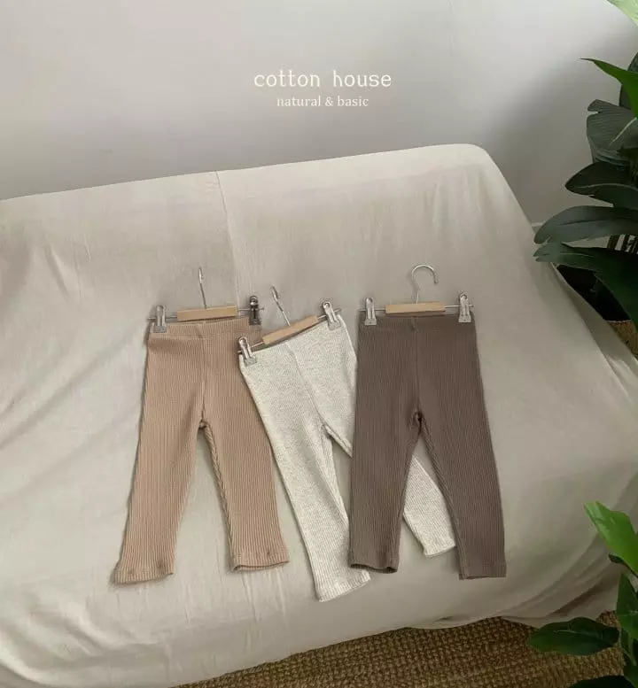 Cotton House - Korean Children Fashion - #toddlerclothing - Rib Leggings - 8