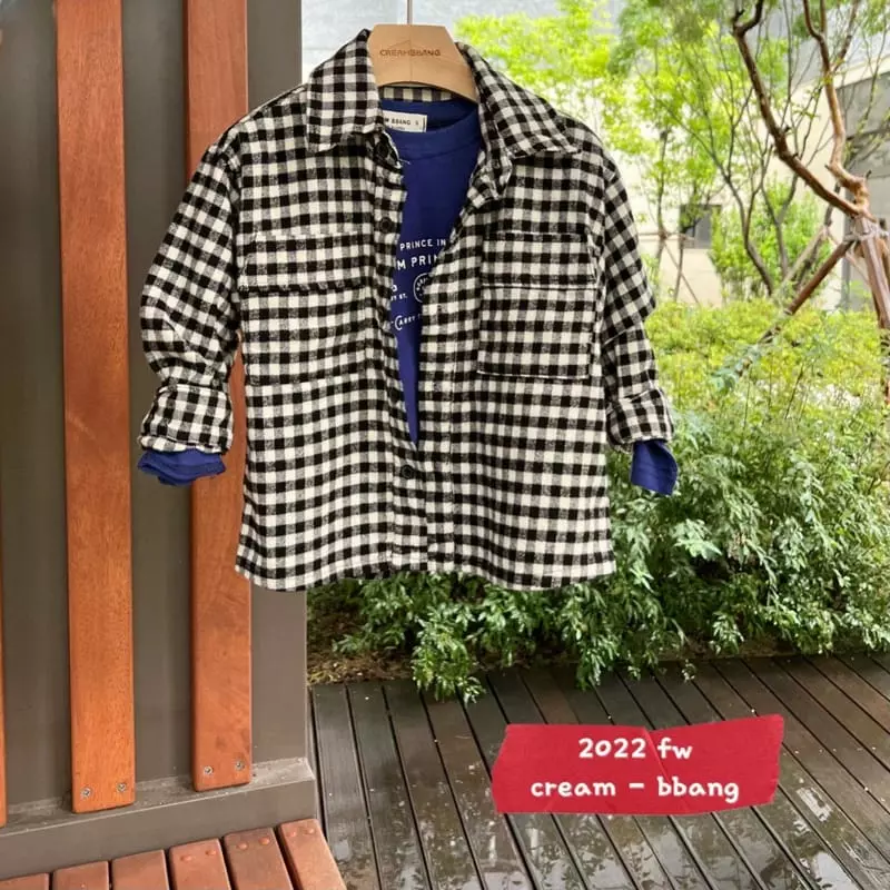 Cream Bbang - Korean Children Fashion - #Kfashion4kids - Basic Fleece Check Shirt - 2