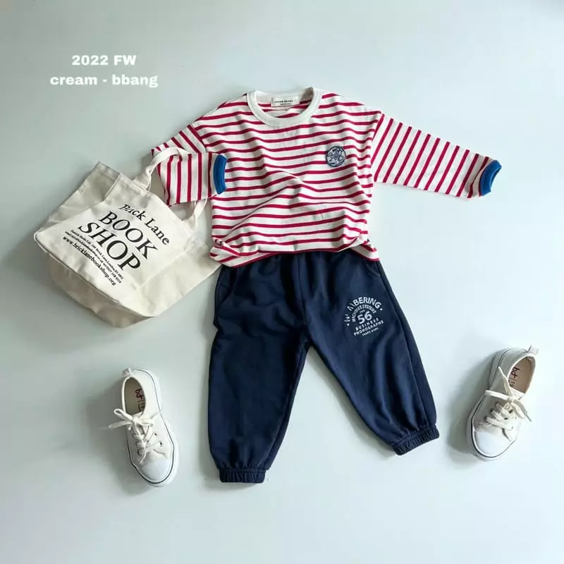 Cream Bbang - Korean Children Fashion - #childofig - Numbering Pants - 12