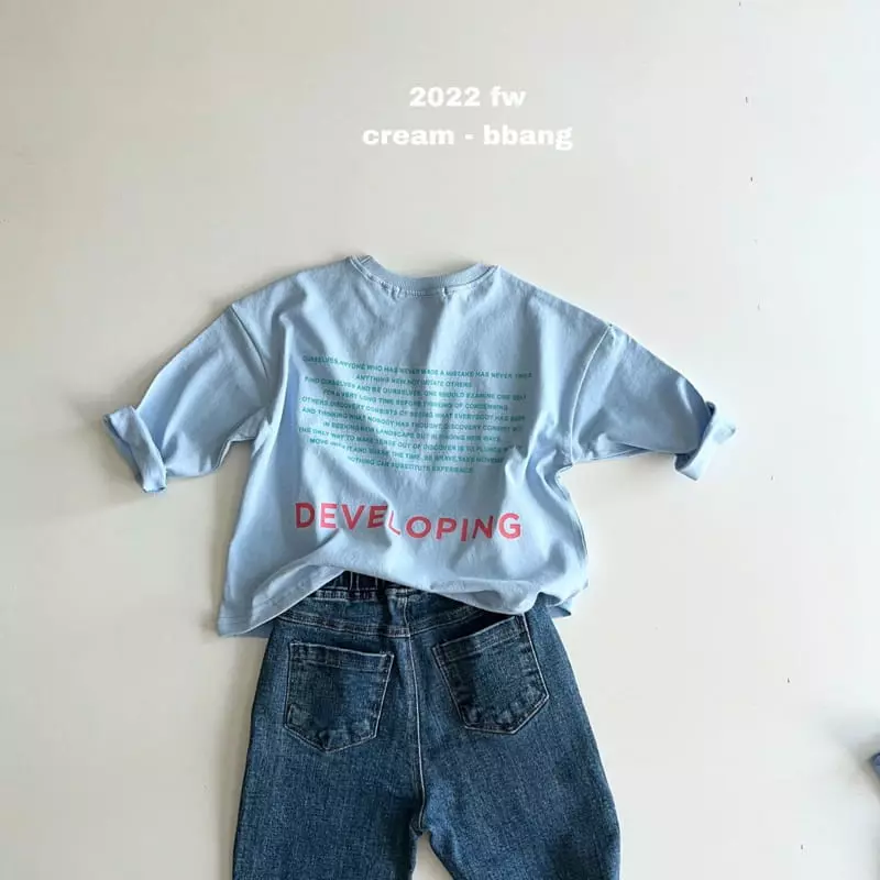 Cream Bbang - Korean Children Fashion - #childofig - Developing Tee - 10