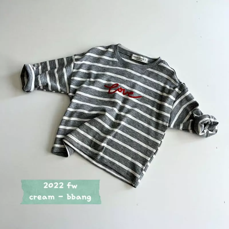Cream Bbang - Korean Children Fashion - #prettylittlegirls - Celen Stripes Tee - 4