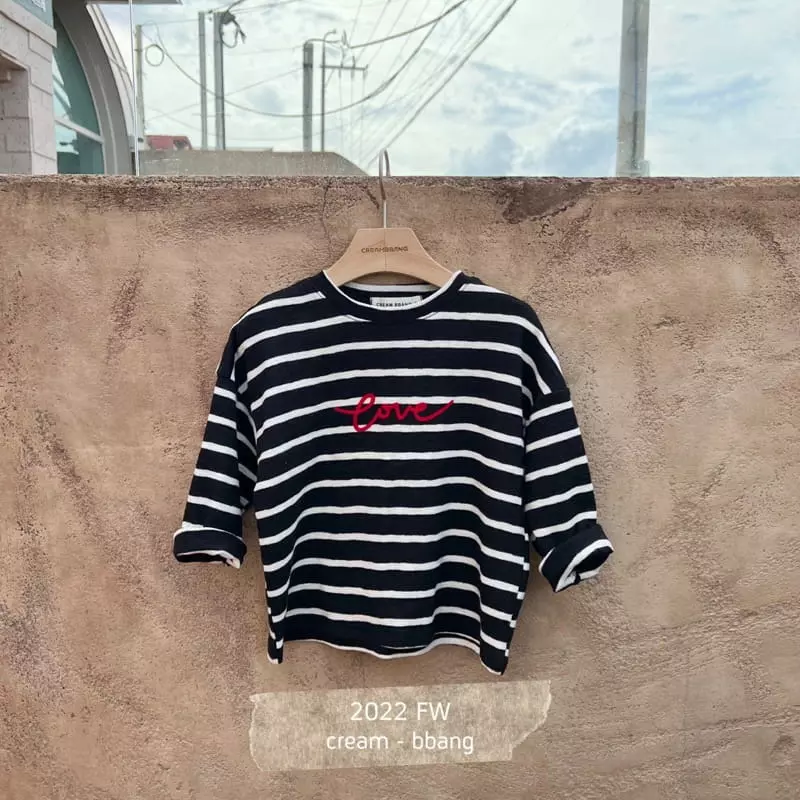 Cream Bbang - Korean Children Fashion - #childofig - Celen Stripes Tee - 5
