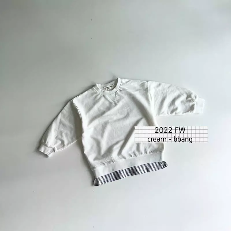Cream Bbang - Korean Children Fashion - #childofig - Simple Layered Sweatshirt - 3