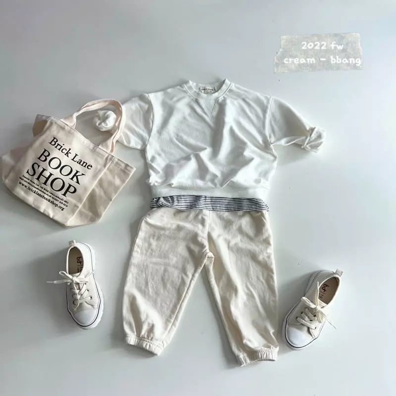 Cream Bbang - Korean Children Fashion - #childofig - Simple Layered Sweatshirt - 4