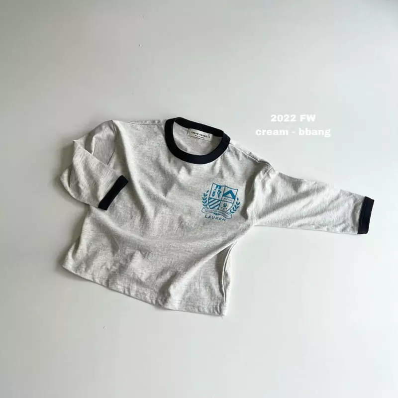 Cream Bbang - Korean Children Fashion - #childofig - Roren Piping Tee - 3