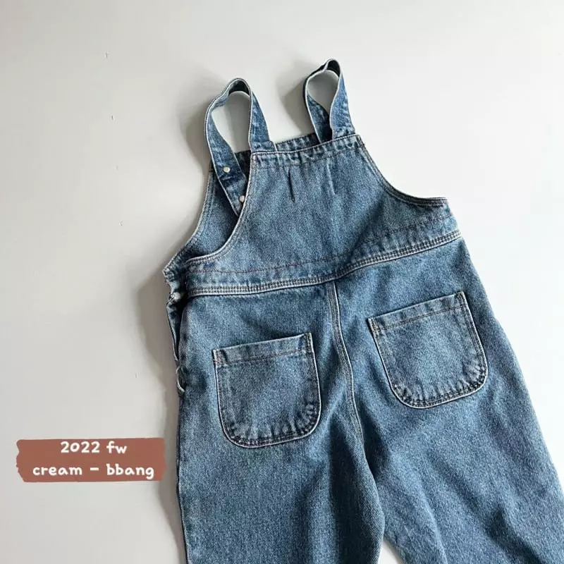 Cream Bbang - Korean Children Fashion - #childrensboutique - Denim Overalls Pants - 8
