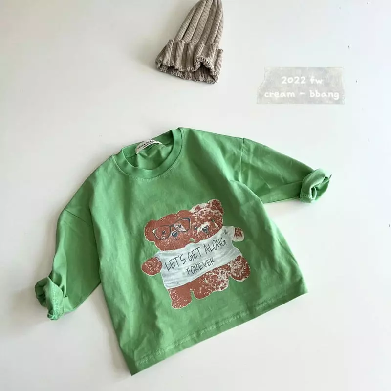 Cream Bbang - Korean Children Fashion - #childrensboutique - Forever Single Tee - 2