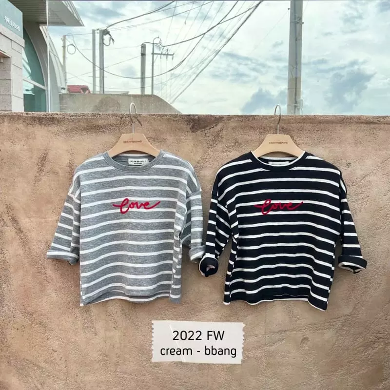 Cream Bbang - Korean Children Fashion - #childrensboutique - Celen Stripes Tee - 6
