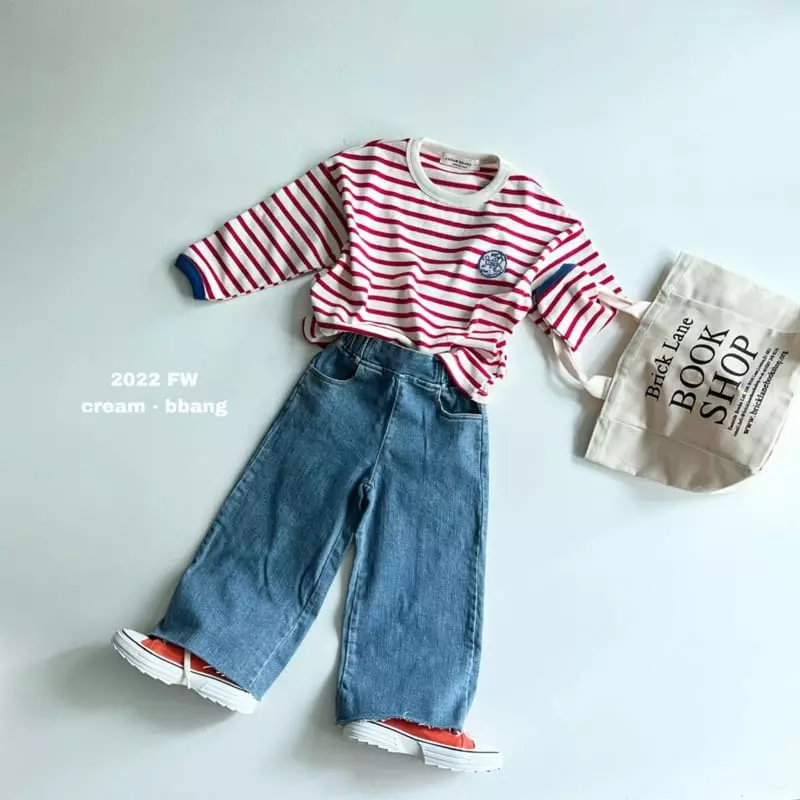 Cream Bbang - Korean Children Fashion - #designkidswear - Hi Wapen Stripes Tee - 7