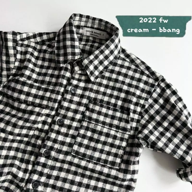 Cream Bbang - Korean Children Fashion - #designkidswear - Basic Fleece Check Shirt - 10