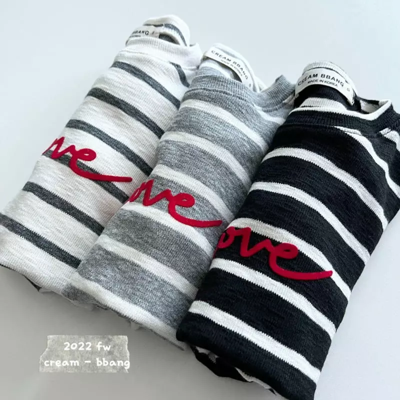 Cream Bbang - Korean Children Fashion - #designkidswear - Celen Stripes Tee - 7