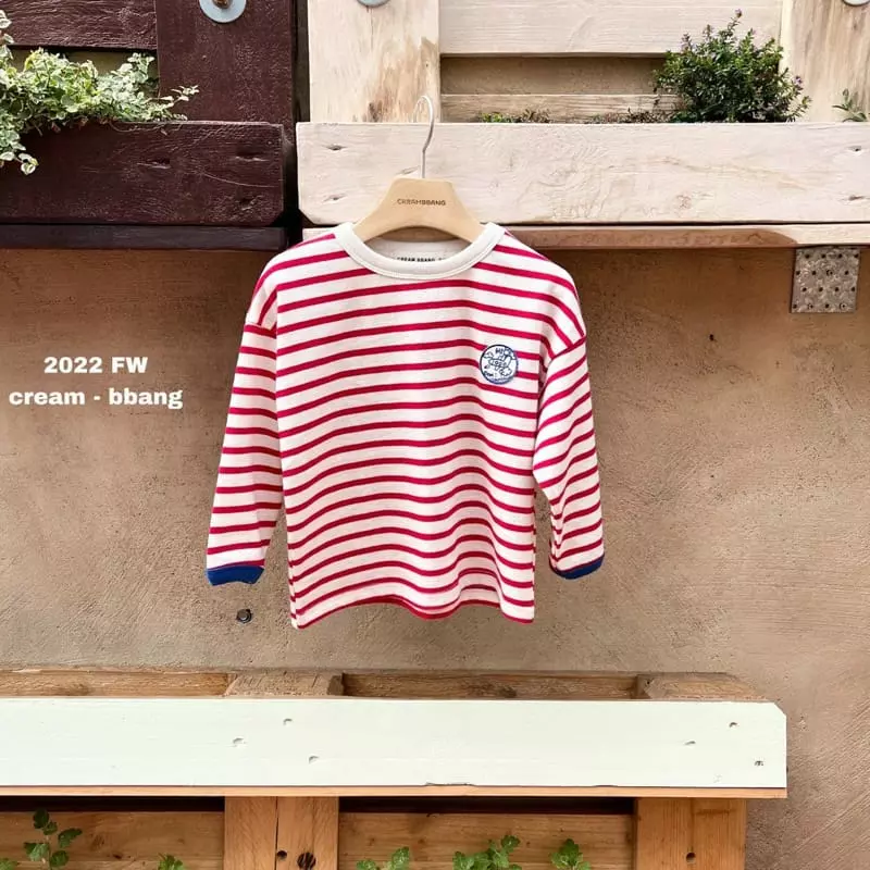Cream Bbang - Korean Children Fashion - #discoveringself - Hi Wapen Stripes Tee - 8