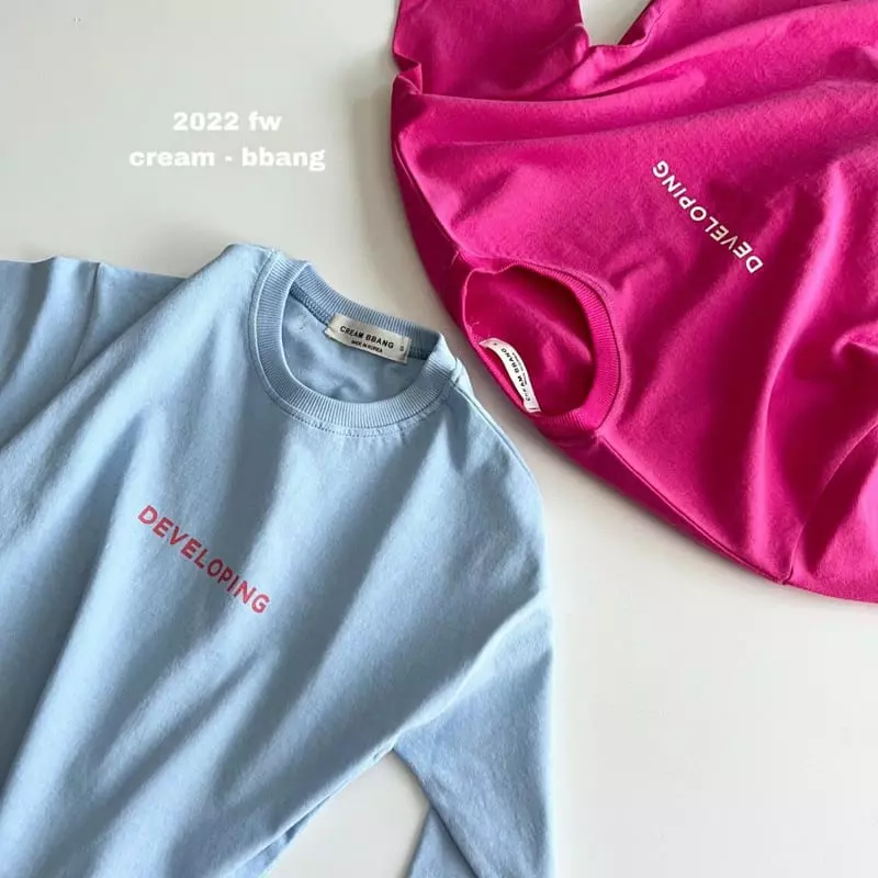 Cream Bbang - Korean Children Fashion - #fashionkids - Developing Tee