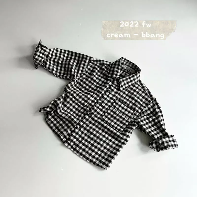 Cream Bbang - Korean Children Fashion - #fashionkids - Basic Fleece Check Shirt - 12