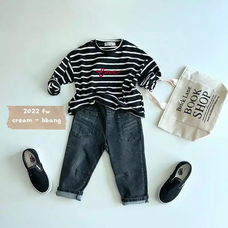 Cream Bbang - Korean Children Fashion - #fashionkids - Celen Stripes Tee - 9