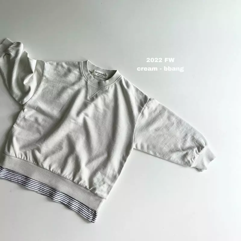 Cream Bbang - Korean Children Fashion - #fashionkids - Simple Layered Sweatshirt - 8