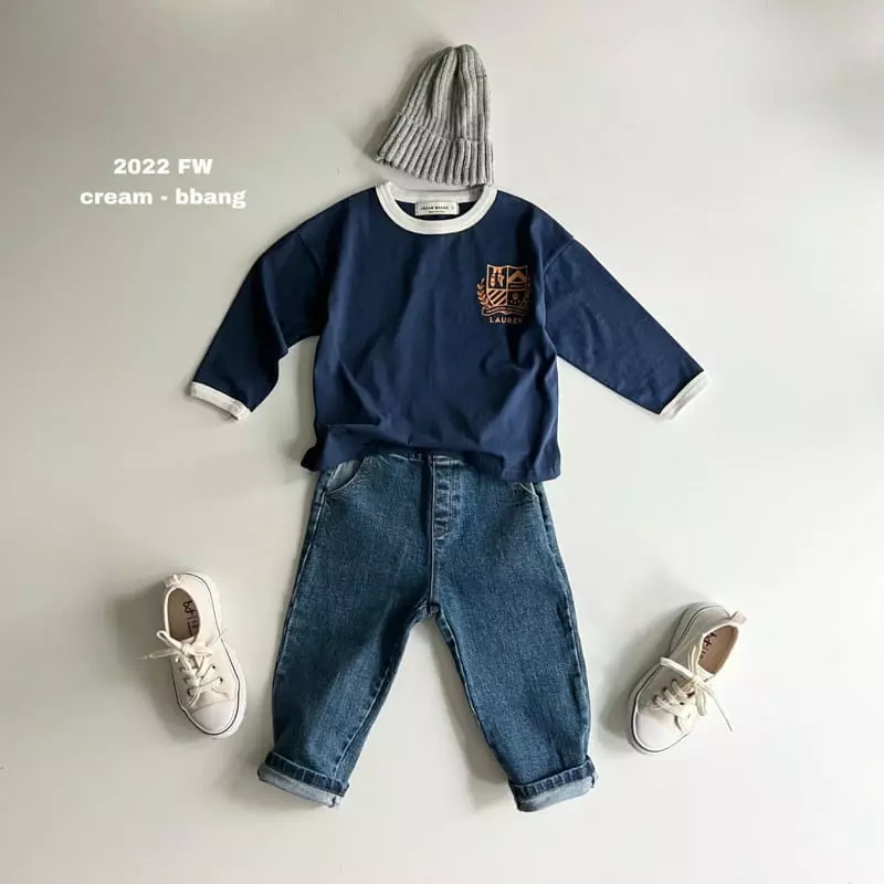Cream Bbang - Korean Children Fashion - #fashionkids - Roren Piping Tee - 7