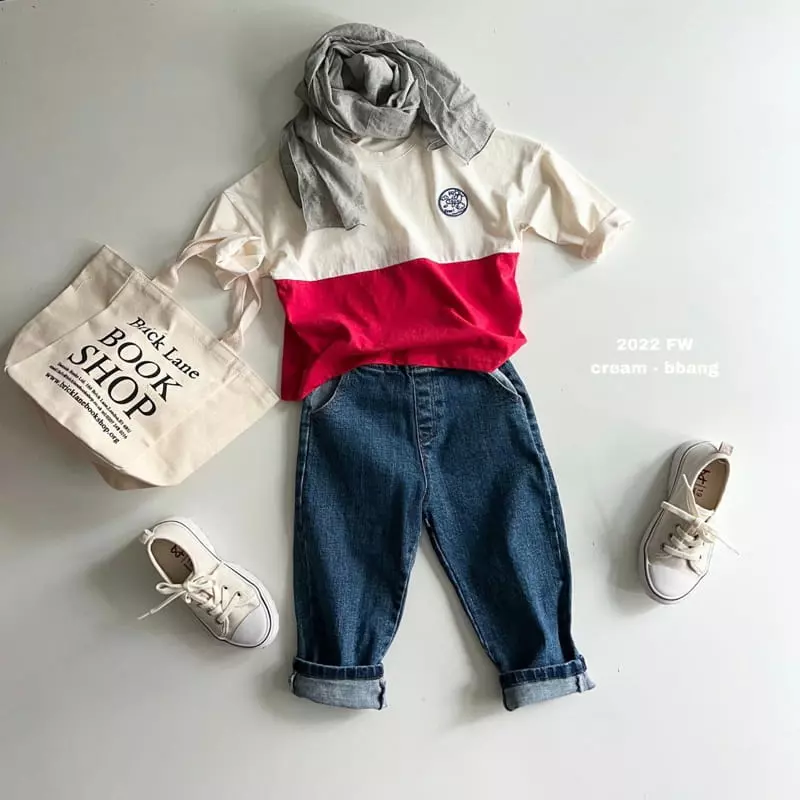 Cream Bbang - Korean Children Fashion - #fashionkids - Slit Wapen Tee - 5