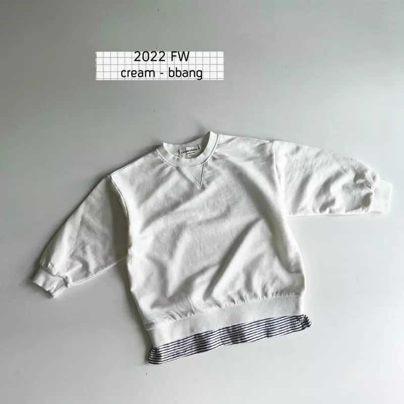 Cream Bbang - Korean Children Fashion - #kidsshorts - Simple Layered Sweatshirt - 9