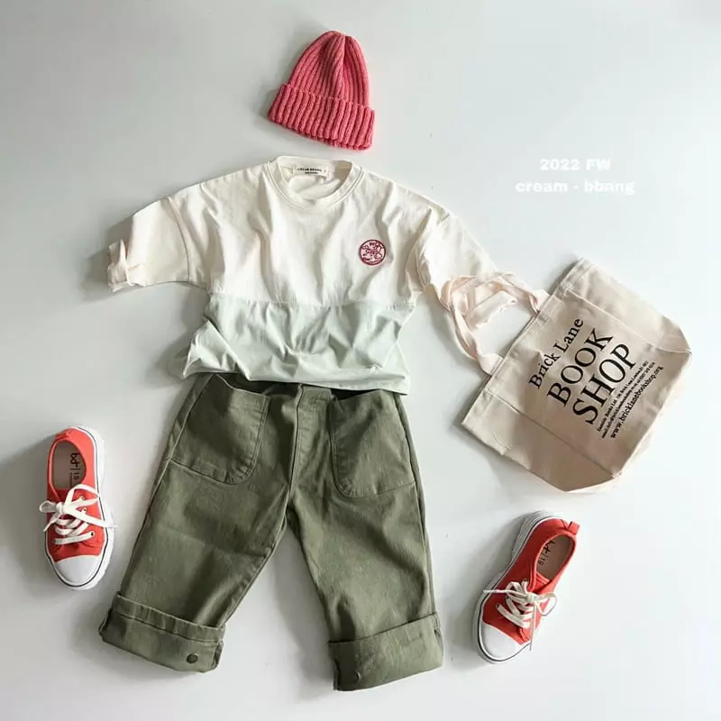 Cream Bbang - Korean Children Fashion - #kidsshorts - Slit Wapen Tee - 6