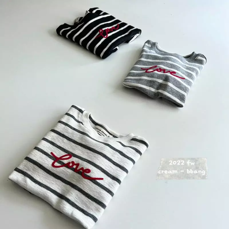 Cream Bbang - Korean Children Fashion - #kidsstore - Celen Stripes Tee - 11